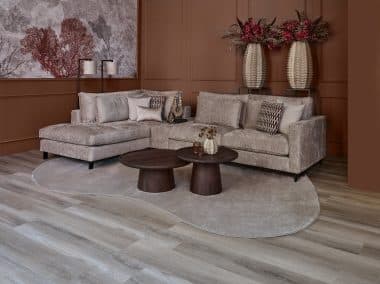 Piazza rug in beige color 1-092 with organic shape and soft woven texture, available at Room 108