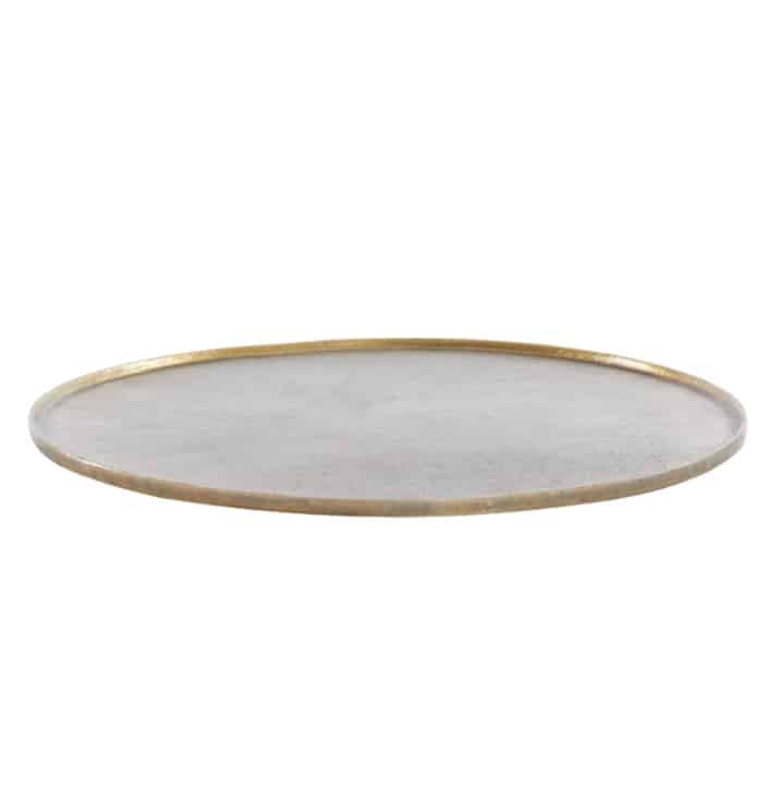 DIENBLAD MAES ROND ANTIEK BRONS